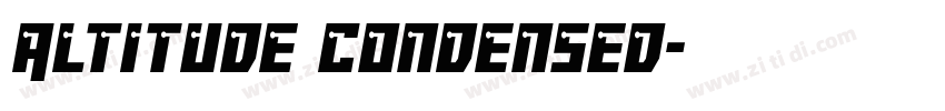 Altitude Condensed字体转换